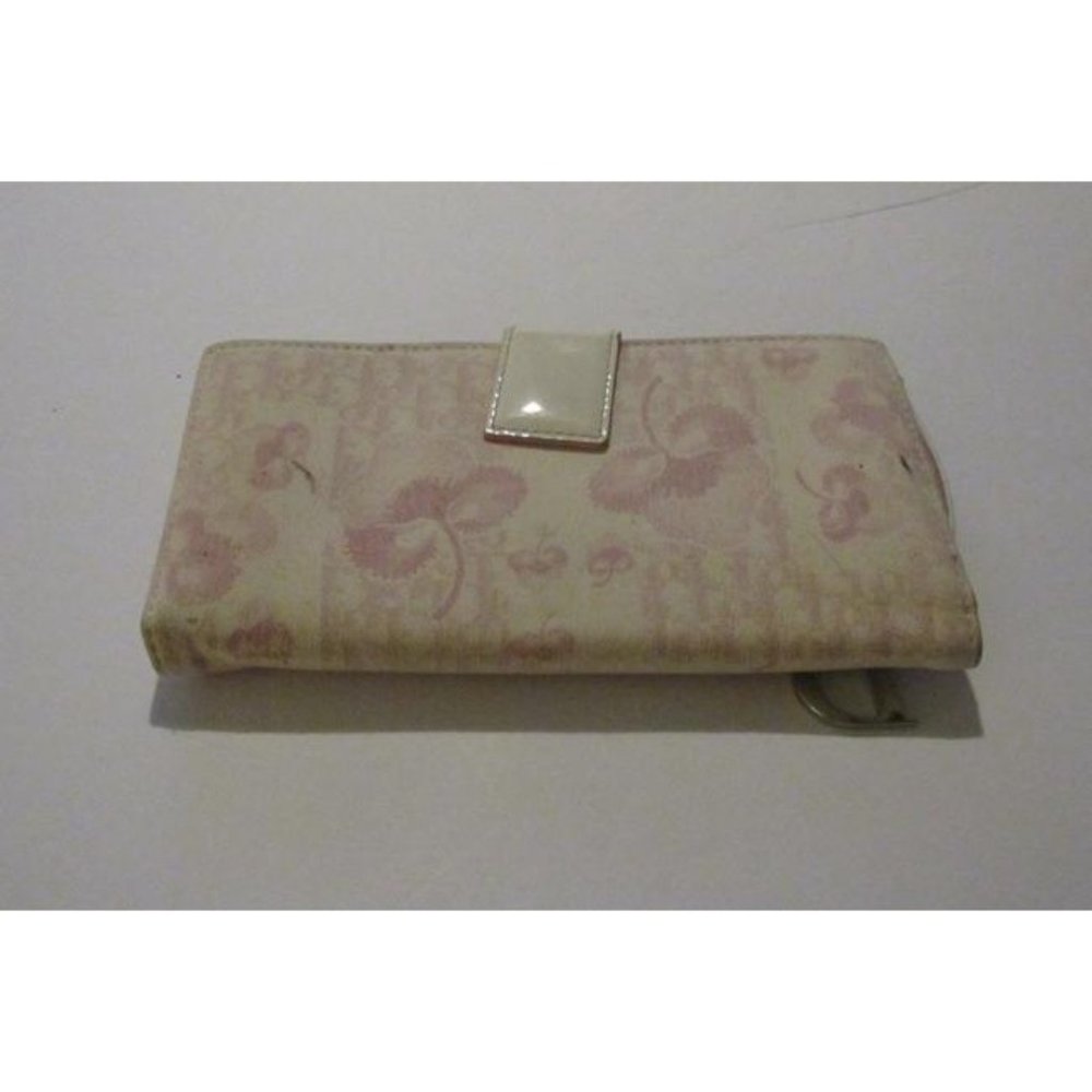 SOLD on ALLAMODA .shop-DIOR Pink Trotter Cherry Saddle Bag Tri-fold - Picture 5 of 11